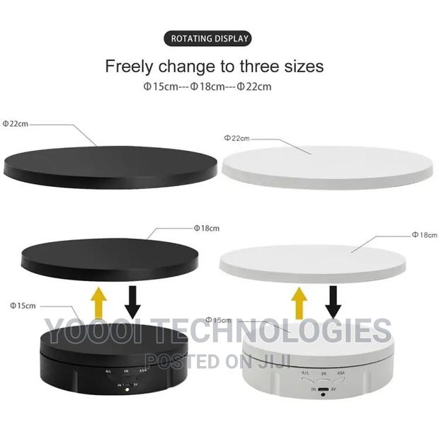 15/18/22cm 3 In1 360 Degree Electric Turntable With Remote · Photo 4