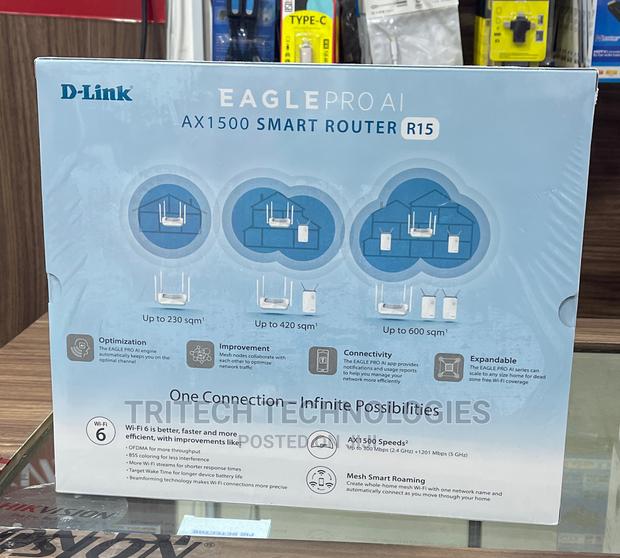 D-link Wi-fi6 Ax1500 Smart Router R15 Eagle PRO Ai · Photo 4
