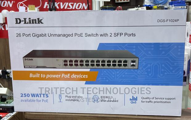 D-Link 24port Gigabit Unmanaged Poe Switch With 2sfp Port · Photo 3