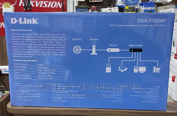 D-Link 24port Gigabit Unmanaged Poe Switch With 2sfp Port · Photo 4