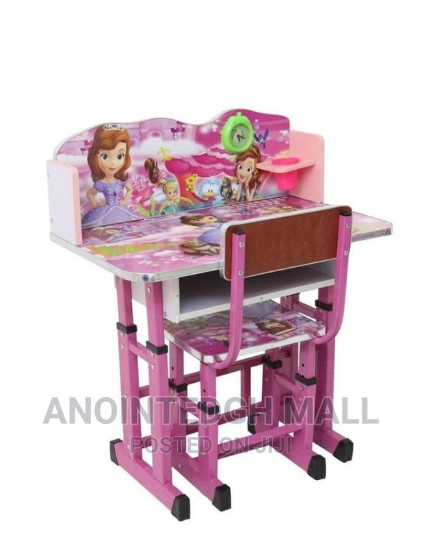 Kids Study Table and Chair Set - Pink · Photo 2