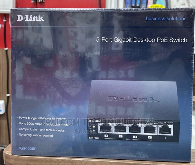 D-Link 5port Desktop Gigabit POE Switch DGS-1005P · Photo 4