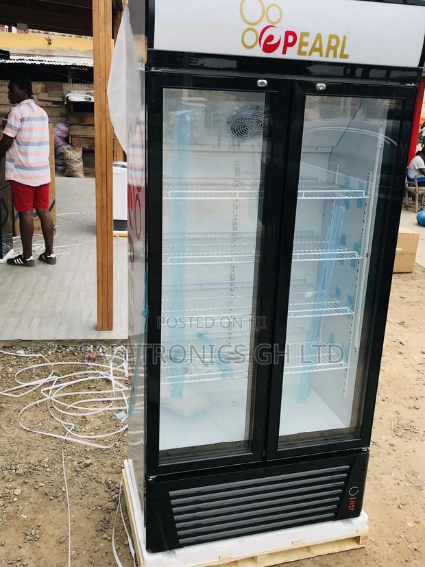 Large Shelves Pearl Doubledoor PVC-622-2B Display Fridge · Photo 2