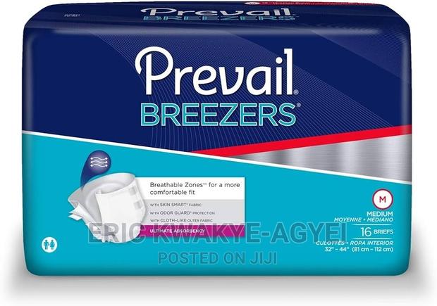 Prevail Breezers Ultimate Absorbency Incontinence Briefs, M, · Photo 2
