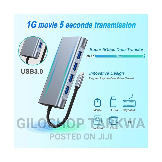 Usb C Hub, Type C Adapter 11-in-1 Dock to Hdmi photo 2