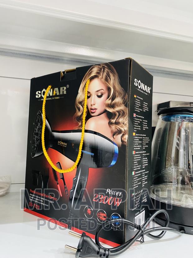 Energy Sufficient Sonar Electric Hair Dryer(2300watt)Black · Photo 2