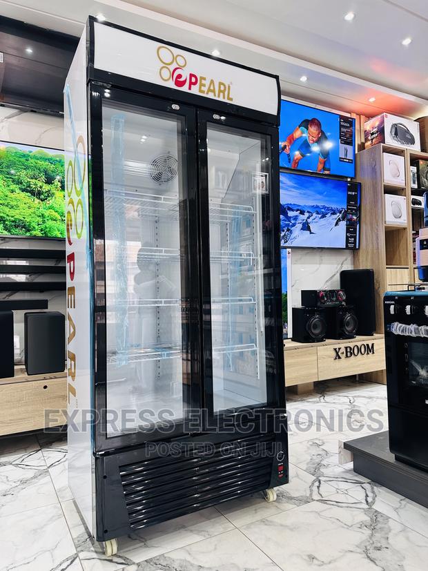 No.1 Best Pearl Double Door Display Fridge PVC 622-2b · Photo 2