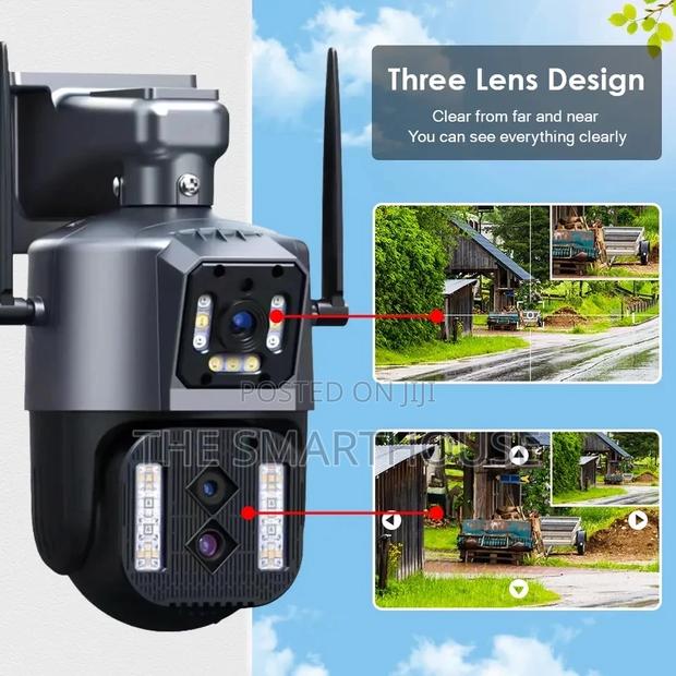 Smart Triple-Lens CCTV Camera photo 5