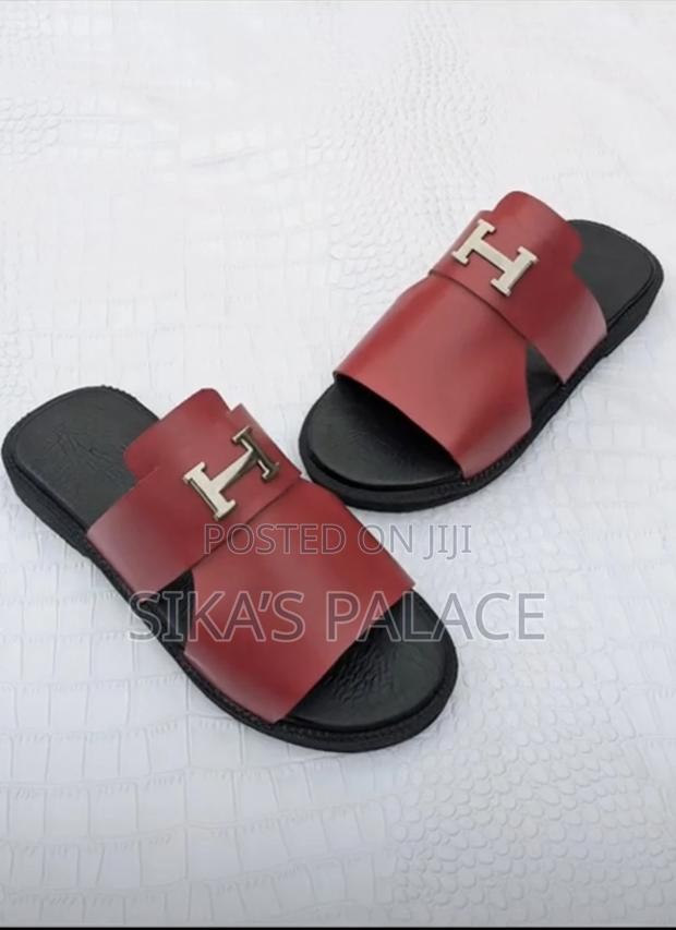 Leather Hermes Slippers · Photo 2