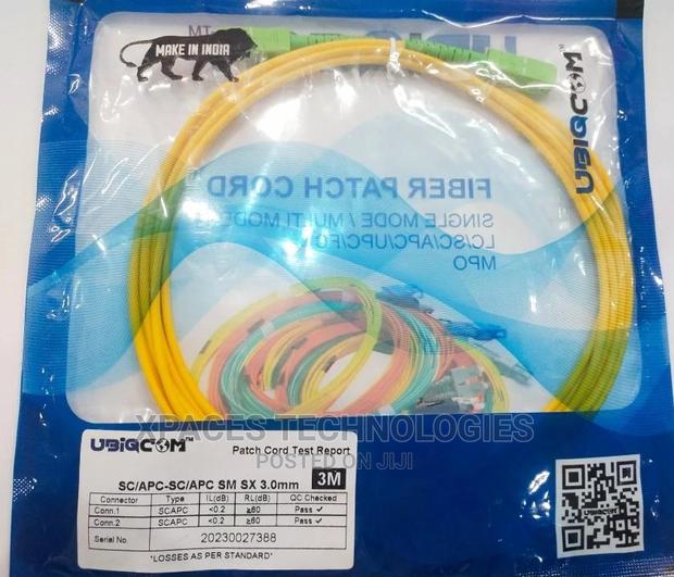 Fiber Patch Cord Sc/Apc-Sc/Apc Sm Sx 3.0mm 3meters photo 2