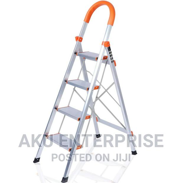 Living Room Staircase Ladders 4 Steps Aluminum Alloy Ladder · Photo 3