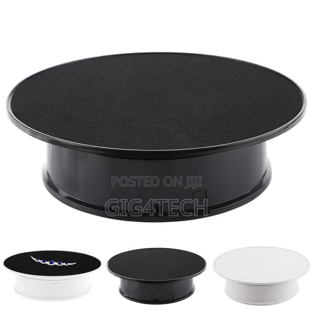360 Degree Electric Rotating Turntable Dish Display Stand · Photo 2
