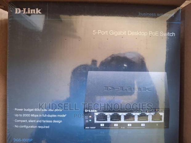 D-Link DGS-1005P
5- Port Gigabit Ethernet Poe Switch · Photo 2