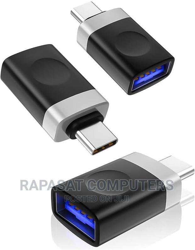 USB Type-C Male to USB Type-a Female Adapter (8.25", White) · Photo 2
