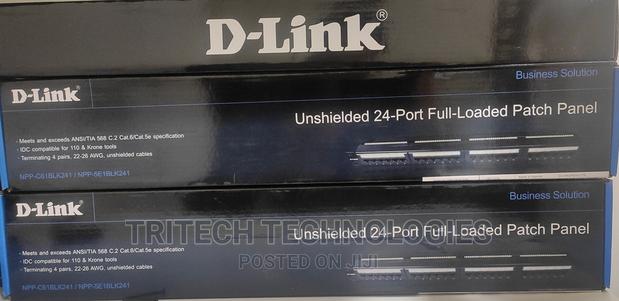D-Link NPP-C61BLK241 Cat6 Patch Panel 24 Port Loaded · Photo 4