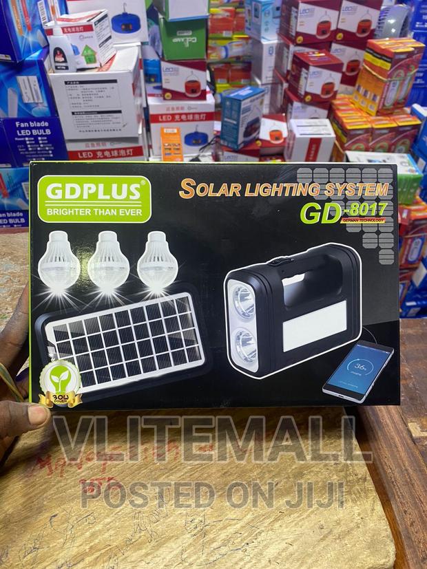 Solar Lighting System With Lamps, Fm Radio (Gd-8017) · Photo 2