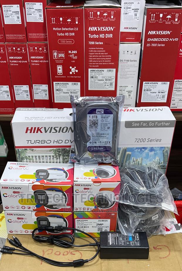 Hikvision 2mp 4ch Complete KIT Full Color + Sound +1tb HDD · Photo 2