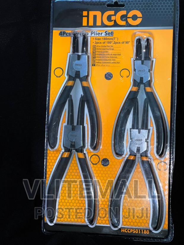 Ingco Ring Pliers Set 7" 4pcs - Hccpso1180 · Photo 3