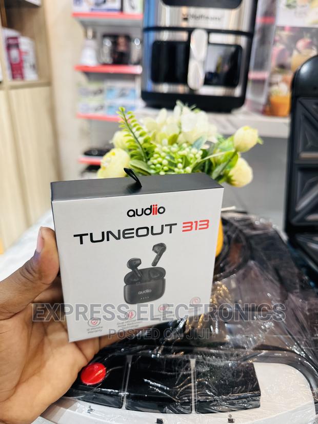 Authentic Sleek Black Audiio Tuneout 313— · Photo 2