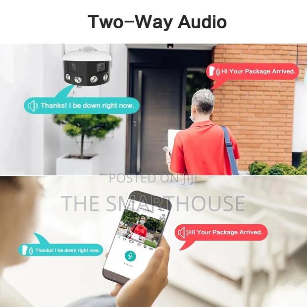 Smart Dual 180° Rotating CCTV Camera (Wireless and Wired) photo 3