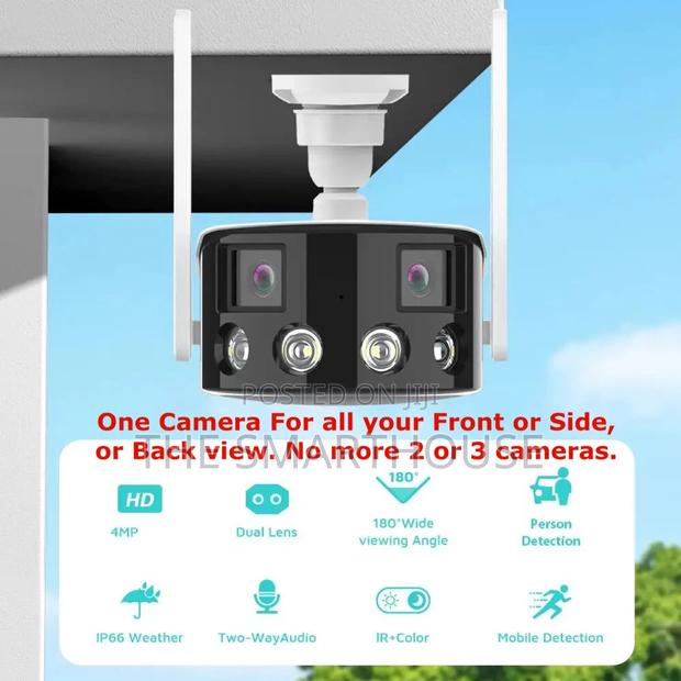 Smart Dual 180° Rotating CCTV Camera (Wireless and Wired) photo 7