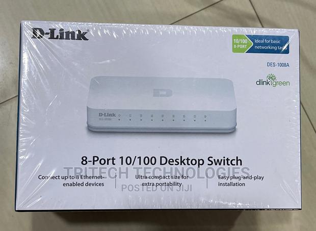 D-Link Des-1008a 8port Ethernet Switch Desktop (Plastic) · Photo 3