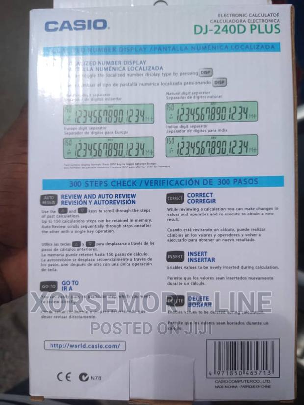 Casio Business Calculator Dj-240d Plus