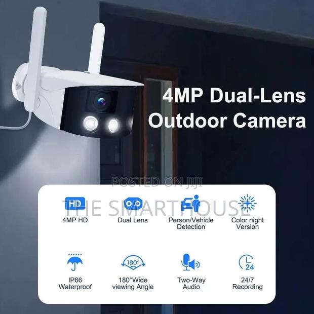 Smart Dual 180° Rotating CCTV Camera (Wireless and Wired) photo 11