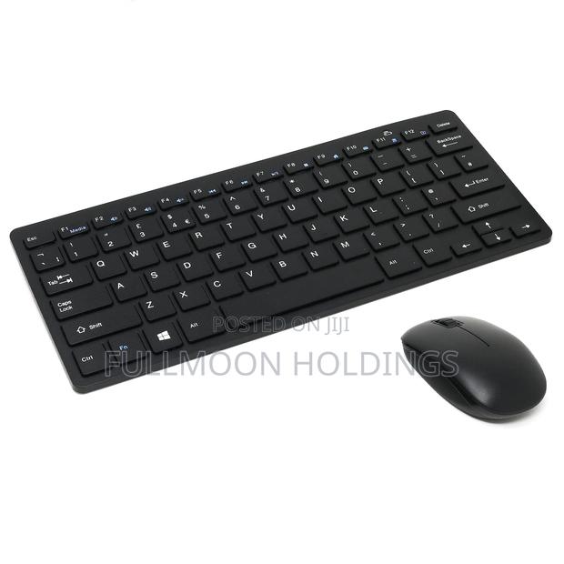 Mini Wireless Keyboard and Mouse With Dust Cover Black · Photo 4
