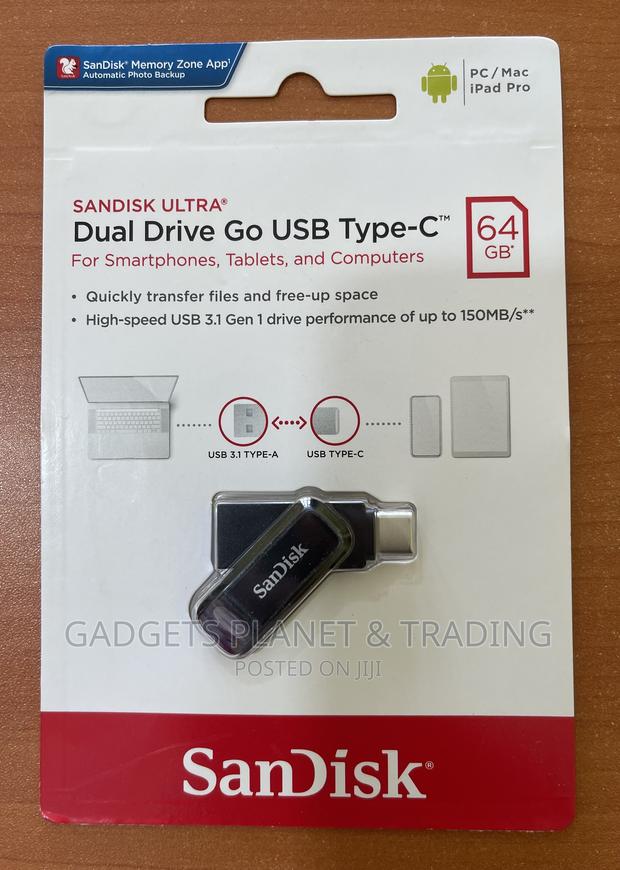 Sandisk 64gb Ultra Dual Drive Go 2-in-1 Flash Drive - 3.1 · Photo 3