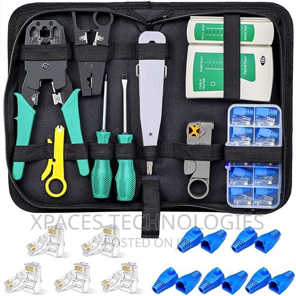 9in 1 Ethernet Lan Rj11, Rj45 Cat6 Networking Tool Kit photo 2