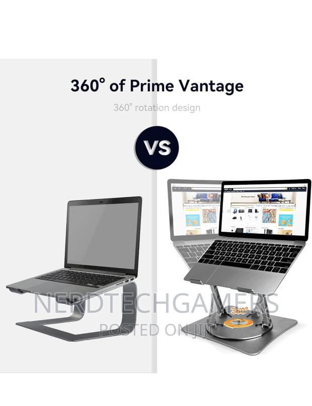 Adjustable Laptop Stand With 360 Rotating Base, Portable · Photo 2