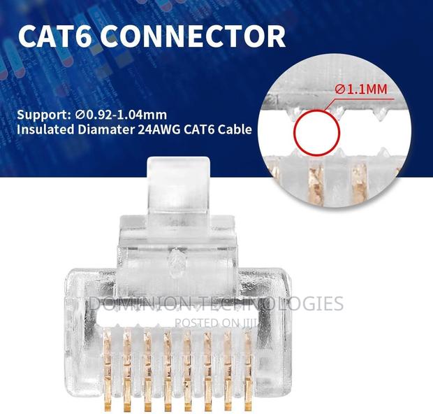 RJ45 Connectors CAT6 Pass Through Connectors Ends · Photo 4
