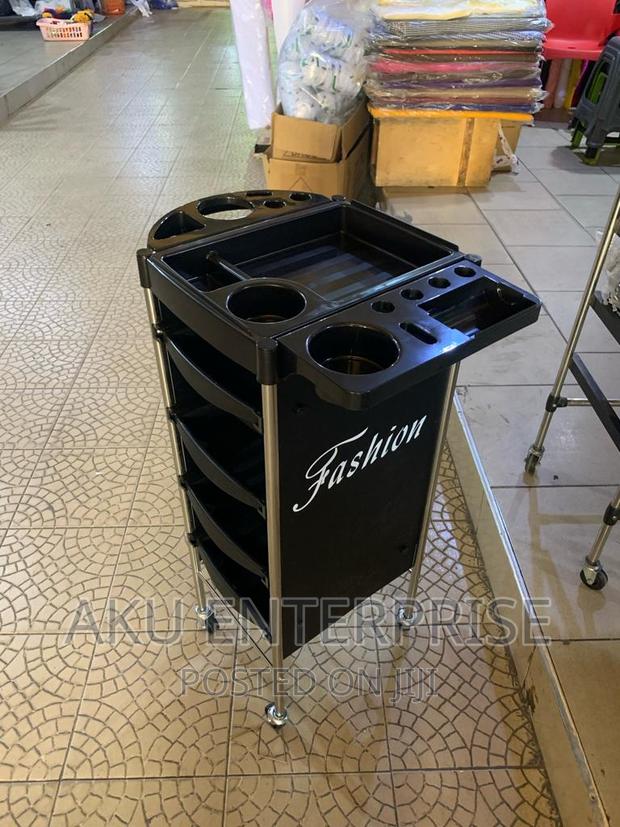 Fashion Saloon Trolley Rolex Stand With Wheels Black · Photo 2