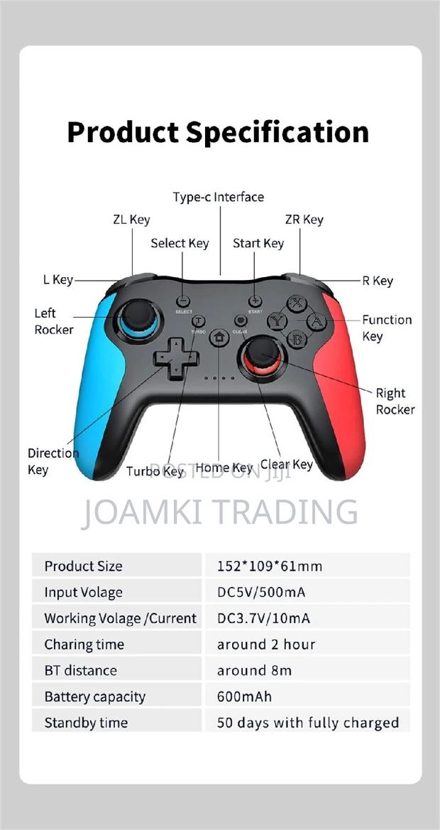 Wireless Controller Bluetooth Gamepad Nintendo, Ps3, Pc Etc photo 8