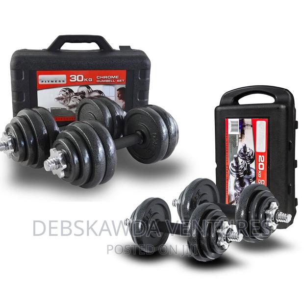 Chrome 30kg Adjustable Dumbbells · Photo 4