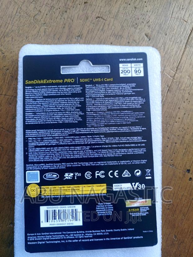 Sandisk Extreme Pro Camera SD Card 64GB · Photo 4