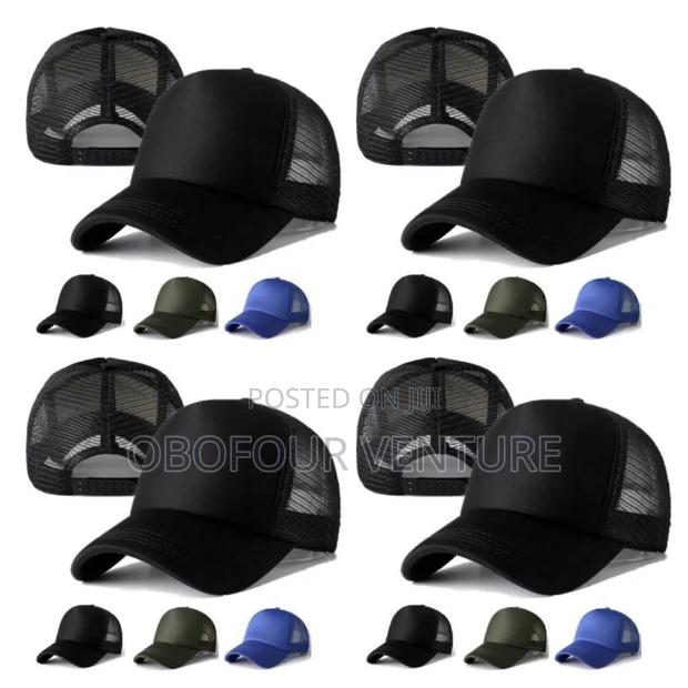 Mens Half Mesh Adjustable Trucker Cap Baseball Hat · Photo 3