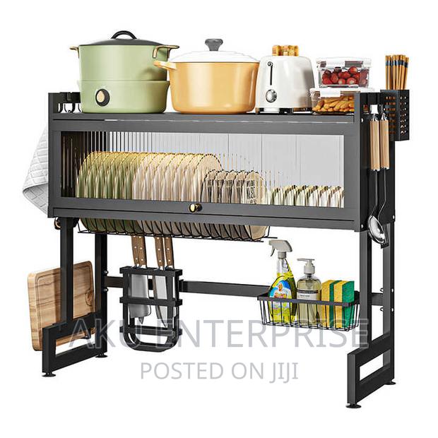Dish Rack Drain Stand Kitchen Cabinet Door Storage · Photo 4