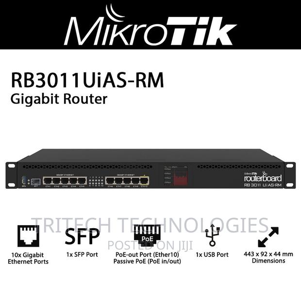 Mikrotik Rb3011uias-Rm 1U Rackmount, 10x Gigabit Ethernet Rc · Photo 2