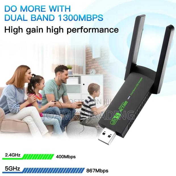 1300mps Wifi Adapter, 2.4g 5g Dual Band Wifi Network Adapter photo 3