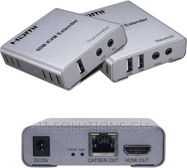 60M USB KVM HDMI Extender With 1080P R/L Audio by Cat5e Cat6 · Photo 2