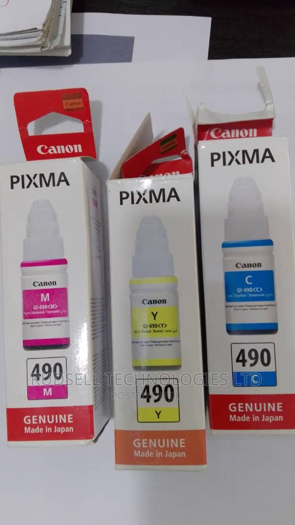 CANON Gi-490 (Bk/C/M/Y) Original Black Colour Ink Bottle · Photo 2