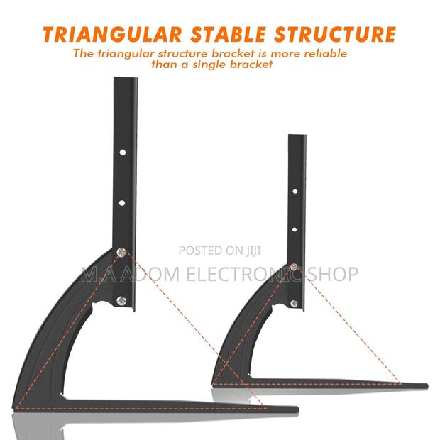Newly In Stock Universal Tv Led Stand For 32”-75” Tv(Black). · Photo 2