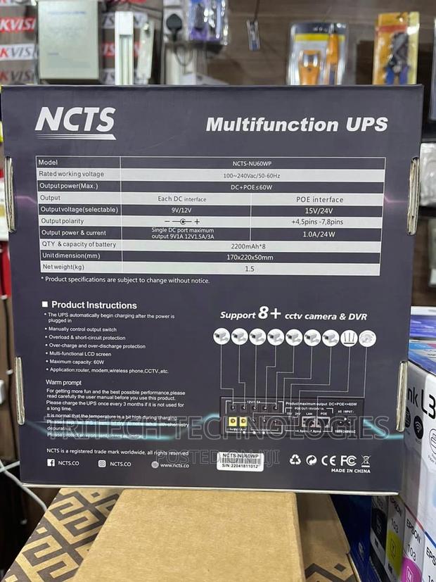 Mini UPS For Analog Camera (Cctv) 8ch NCTS · Photo 3