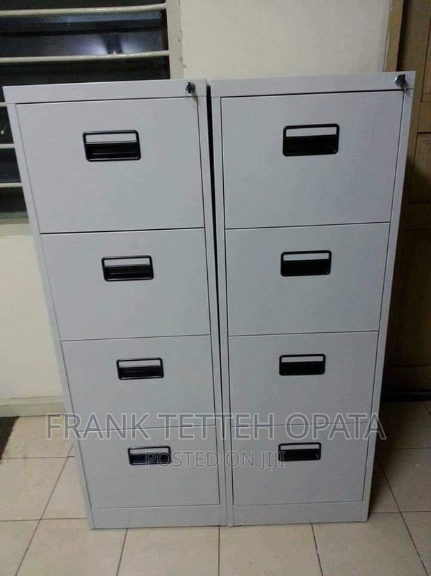 Office Metal Inbuilt Handle 4 Files Drawer