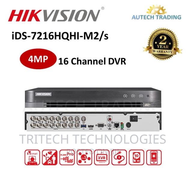 Hikvision DVR 16ch Up to 5mp + 2hdd Ids-7216hqhi-M2/S · Photo 3