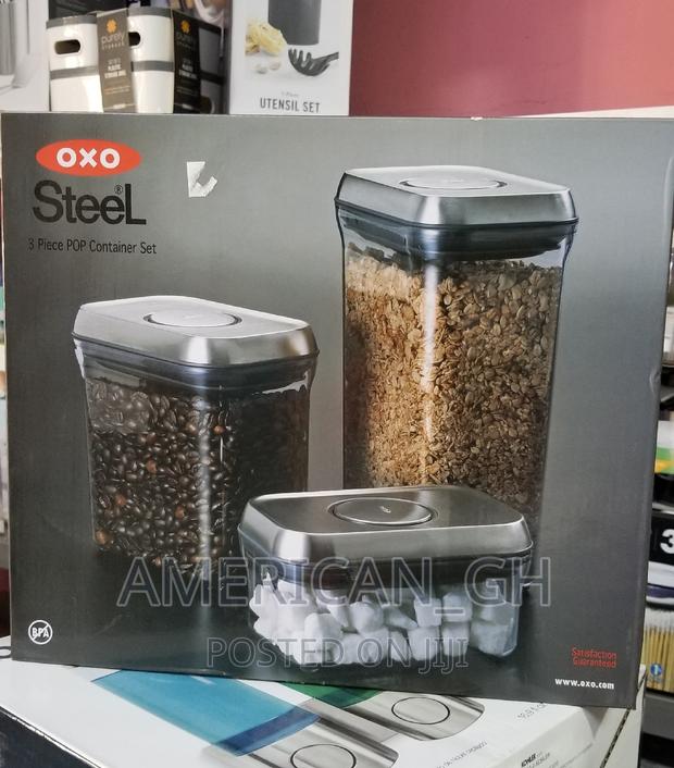 OXO Steel 3-Piece Airtight Food Storage Container Set · Photo 4