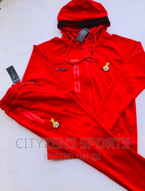 Ghana Black Stars Red Hoodie · Photo 4