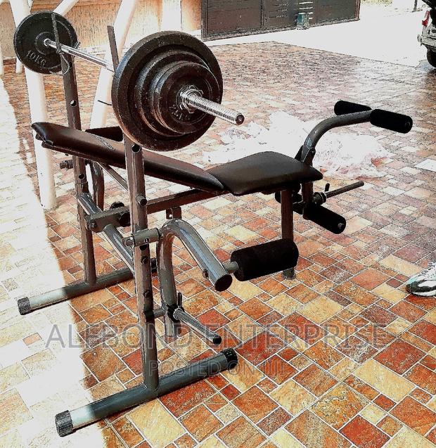 Konlega Bench Press With 40kg Weight and Bar · Photo 4